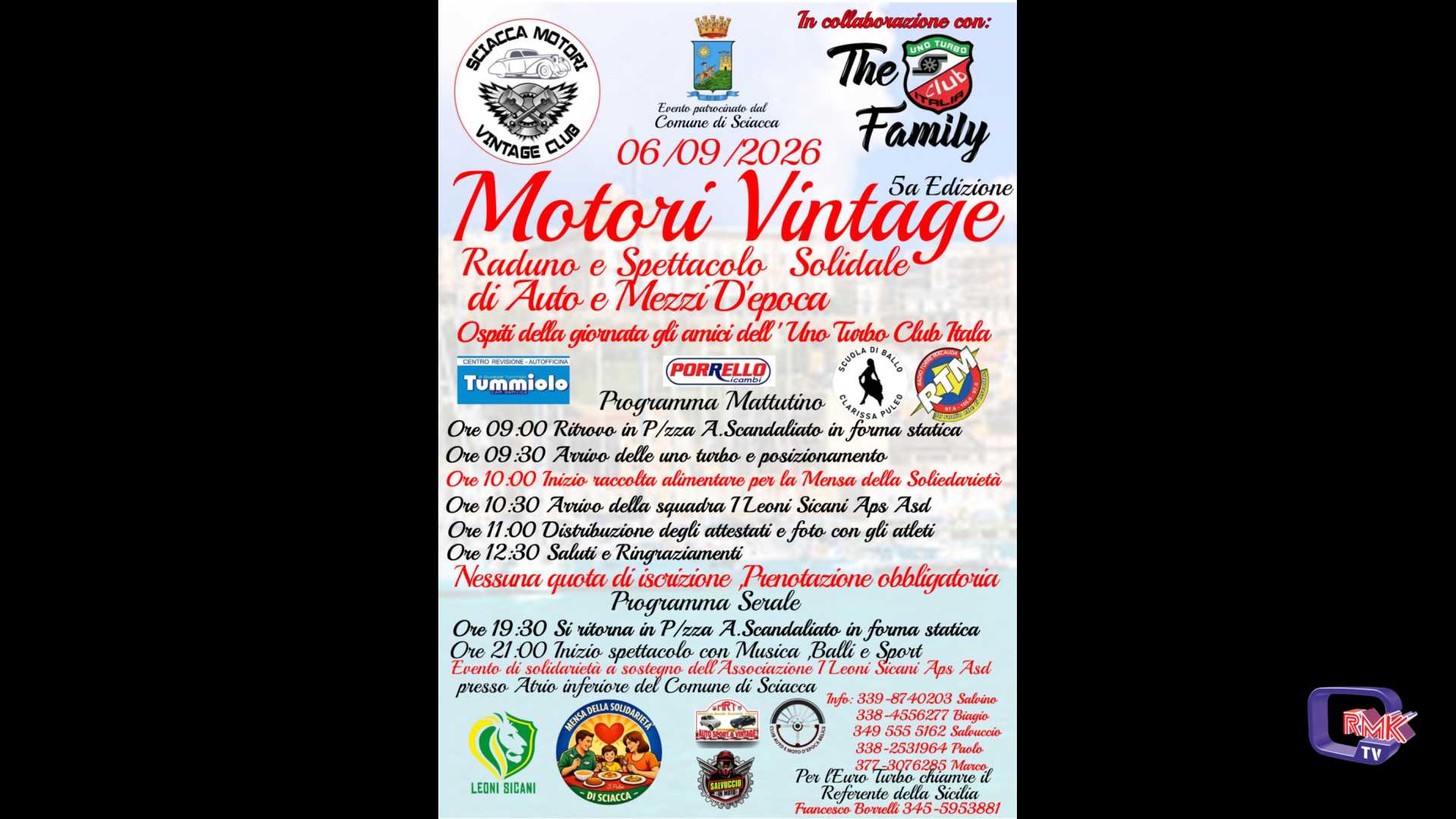 Motori Vintage. Domani raduno di moto e auto d'epoca, al comune spettacolo solidale